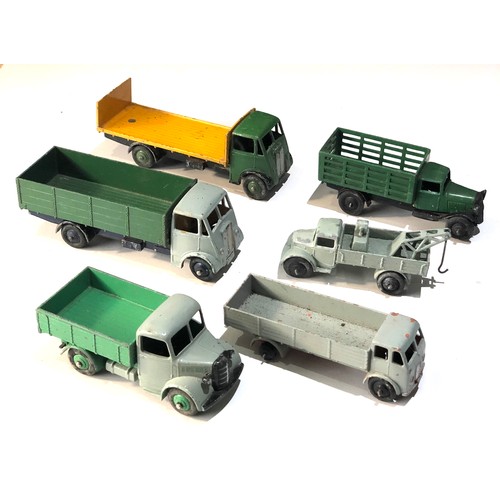 446 - Selection of vintage Dinky lorries played worn condition