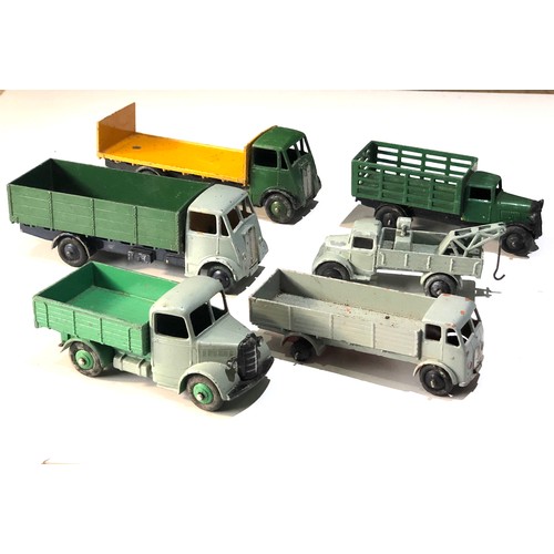 446 - Selection of vintage Dinky lorries played worn condition