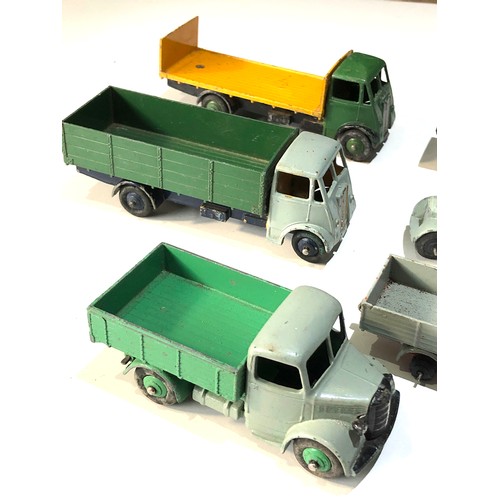 446 - Selection of vintage Dinky lorries played worn condition