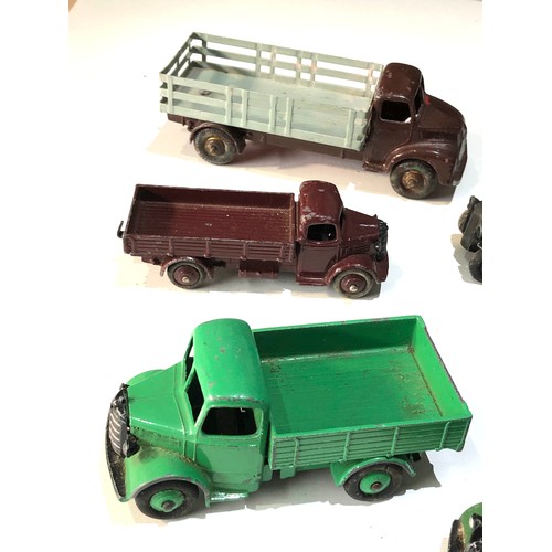 447 - Selection of vintage Dinky lorries played worn condition