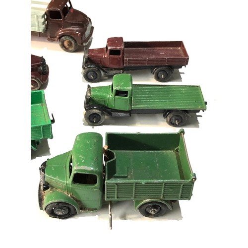 447 - Selection of vintage Dinky lorries played worn condition