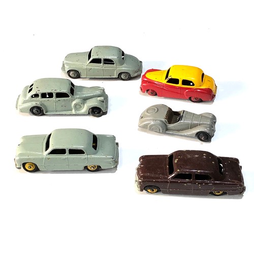 448 - Selection of vintage Dinky cars  played worn condition