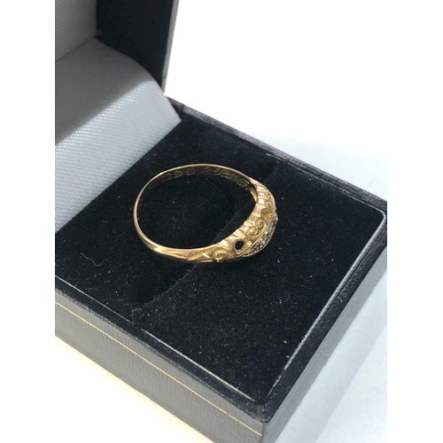 171 - antique 18ct gold diamond ring 2.9g