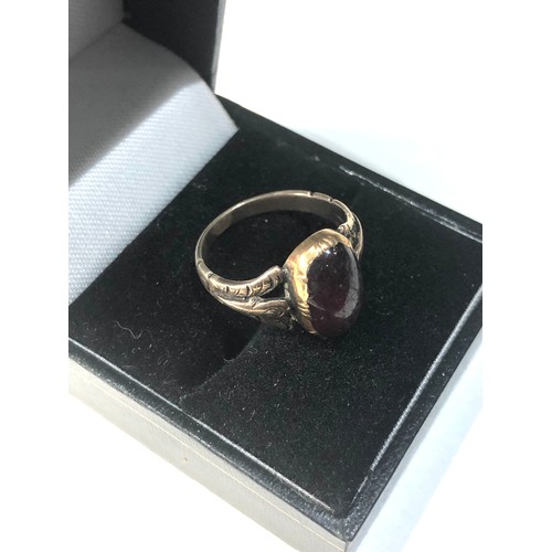 221 - Antique gold gem set ring 4.3g