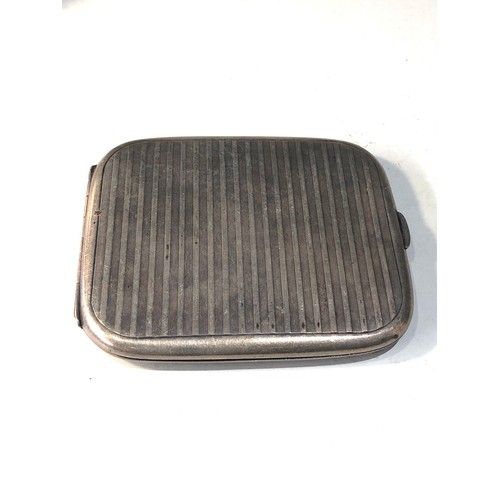 4 - Antique silver cigarette case weight 90g