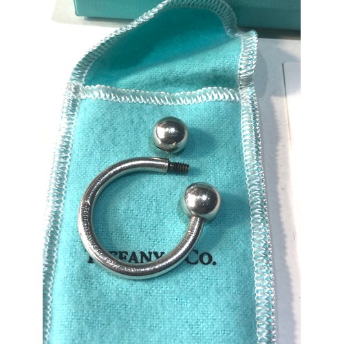 279 - Tiffany & Co sterling silver  Key Chain Horseshoe Loop original boxed