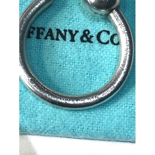 279 - Tiffany & Co sterling silver  Key Chain Horseshoe Loop original boxed