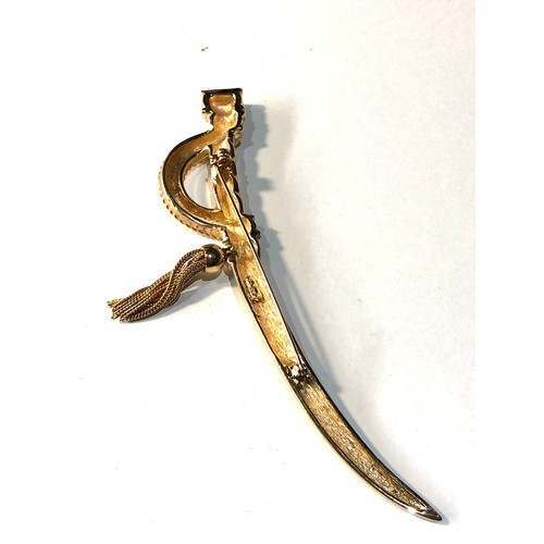 326 - Christian Dior cutlass brooch measure approx 12cm  in good condition