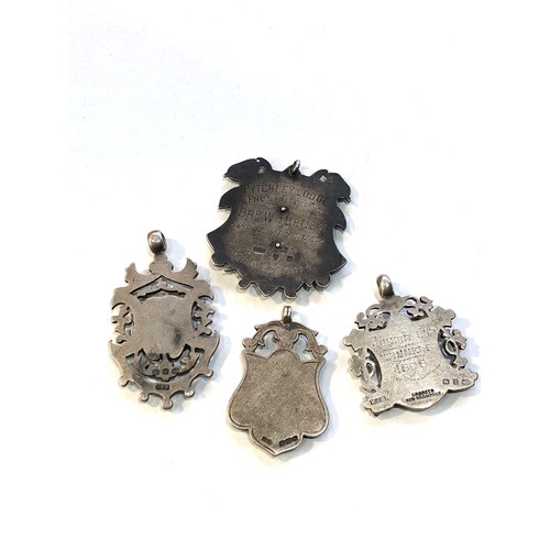 48 - 4 antique silver fobs