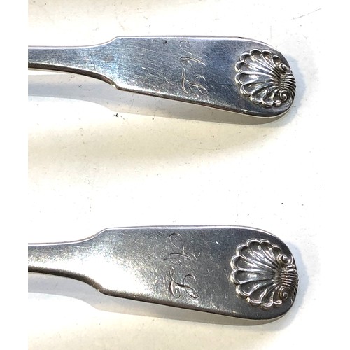 15 - 4 Antique Georgian Scottish silver tea spoons 73g