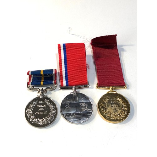 353 - 3 military medals inc national service cold war and  r.e.m.e