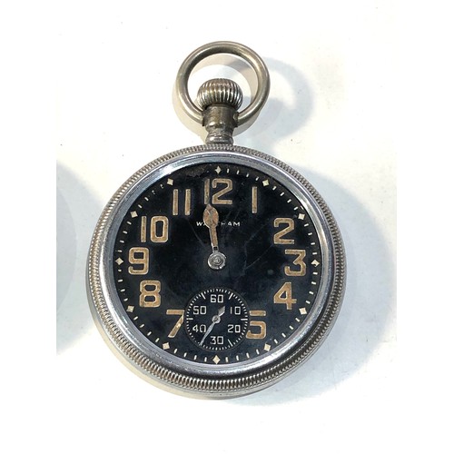 336 - 3 military pocket watches parts spares or repair