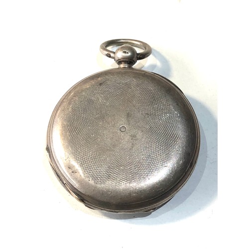 349 - Antique silver full hunter cased R.H.Bailey Dunedin NZ  pocket watch  balance will spin does tick bu... 