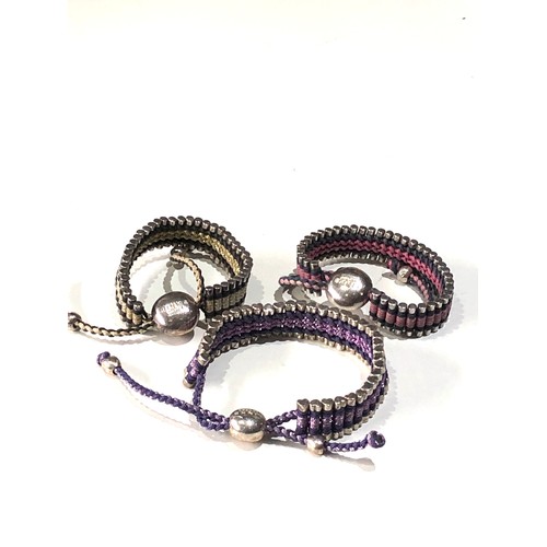 283 - 3 silver links of london bracelets