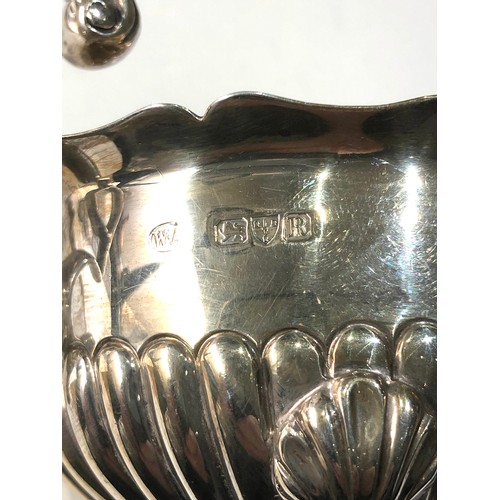 21 - silver gravy boat chester silver hallmarks weight 150g