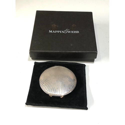 33 - Mappin & webb silver compact original box