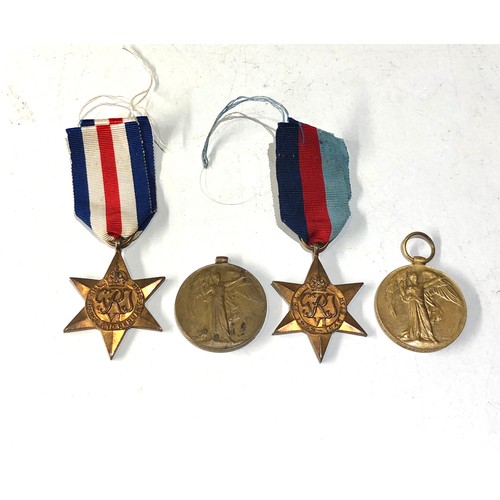 438 - 4 medals ww1 and ww2 victory medal to 4845 pte f bartlett east surrey reg the victory medal without ... 