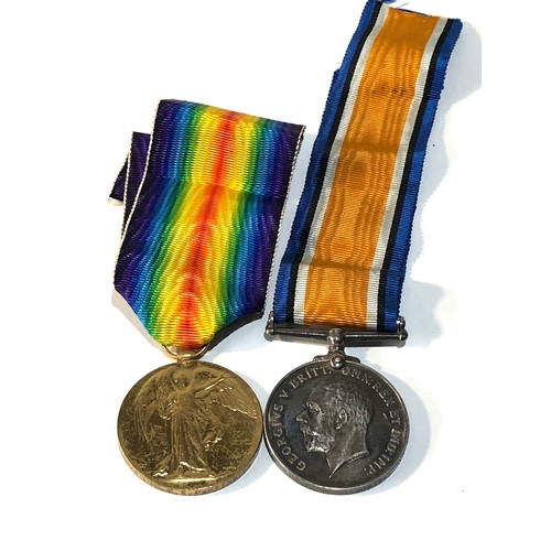 402 - ww1 medal pair with ribbons and photos named to m/280077 pte c.e. partington a.s.c