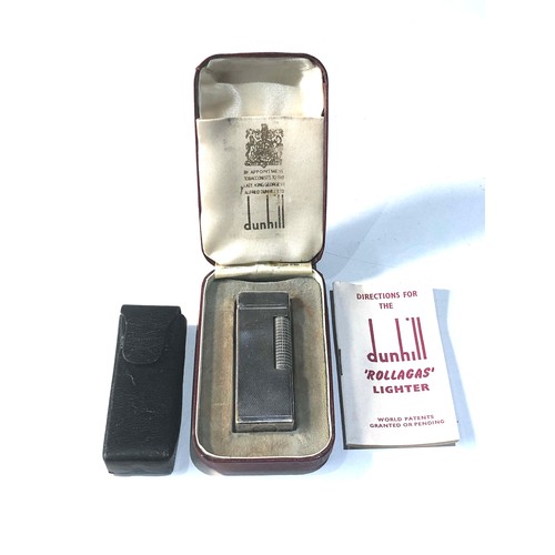 451 - Vintage boxed Dunhill cigarette lighter with carring case