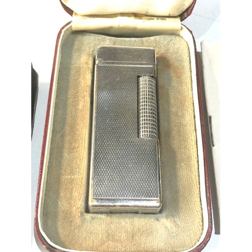 451 - Vintage boxed Dunhill cigarette lighter with carring case