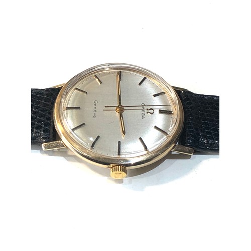 80 - Vintage Omega Geneve 9ct  Gold Cal.601 in good condition in working order but no warranty is given l... 