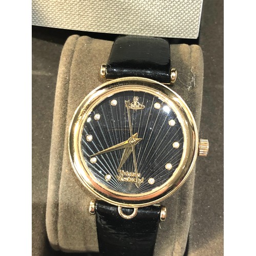 64 - Vivian Westwood time machine wristwatch complete with inner and outer boxes in good condition no run... 