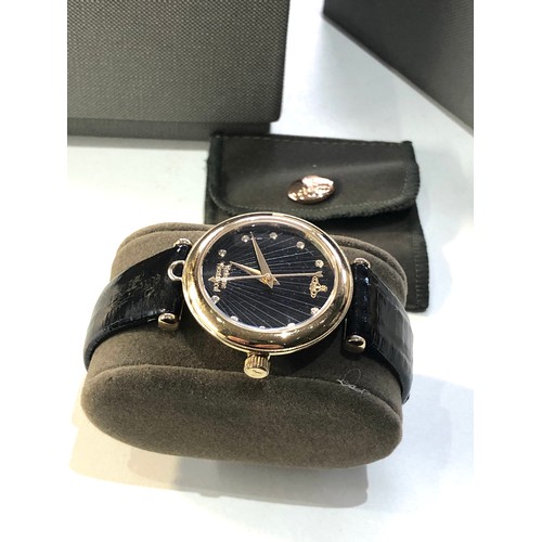 64 - Vivian Westwood time machine wristwatch complete with inner and outer boxes in good condition no run... 