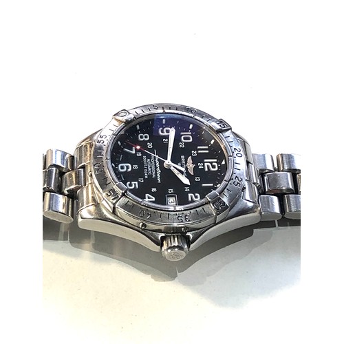 92 - Breitling 1884 super ocean professional automatic 5000ft / 1524m gents wristwatch in good condition ... 