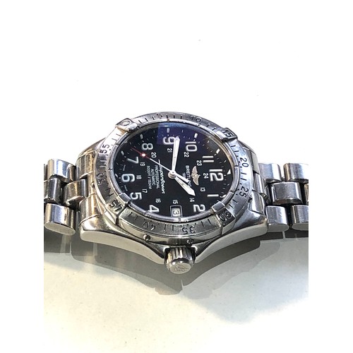 92 - Breitling 1884 super ocean professional automatic 5000ft / 1524m gents wristwatch in good condition ... 