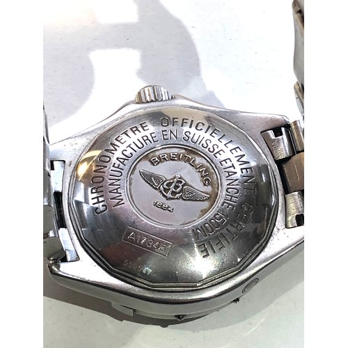 92 - Breitling 1884 super ocean professional automatic 5000ft / 1524m gents wristwatch in good condition ... 