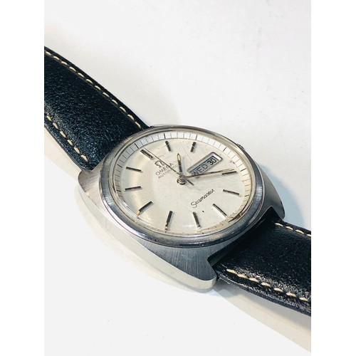 73 - Vintage Omega Seamaster Day-Date  with cal 752 movement.stainless steel case measures approx 42mm by... 