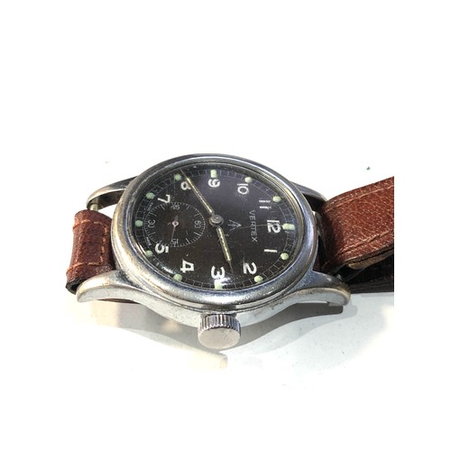 98 - Rare Vertex WW2 dirty dozen military watch watch does tick in good used condition but no warranty is... 