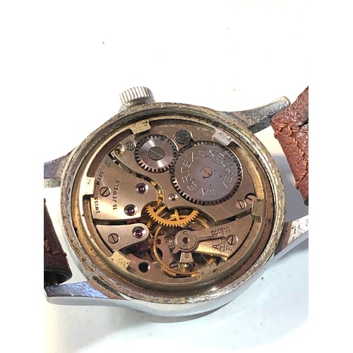 98 - Rare Vertex WW2 dirty dozen military watch watch does tick in good used condition but no warranty is... 