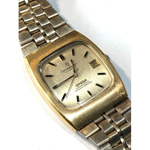 101 - Vintage Omega Constellation Automatic chronometer Wristwatch non working original strap