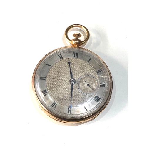 114 - Large rare antique 18ct gold silver dial quarter repeater pocket watch 18ct gold hallmarked case in ... 