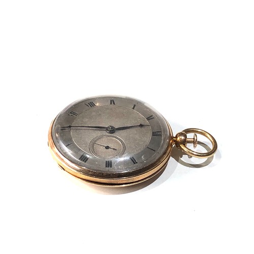 114 - Large rare antique 18ct gold silver dial quarter repeater pocket watch 18ct gold hallmarked case in ... 