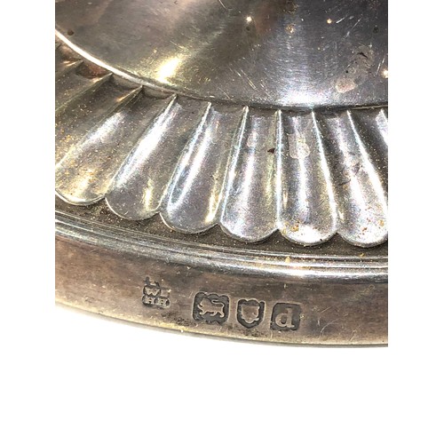 30 - Pair of antique silver candlesticks measures 19cm London silver hallmarks