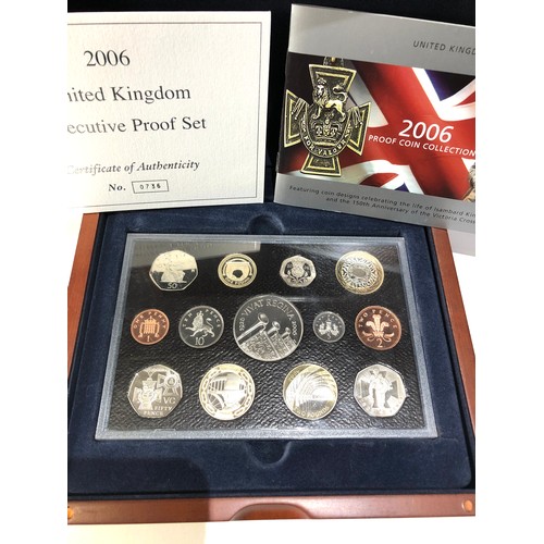 465 - Boxed royal mint 2006 executive proof collection