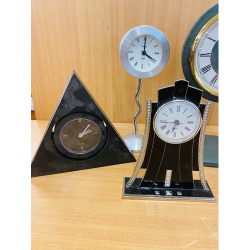 46 - Selection 5 mantle quirky clocks, all untested