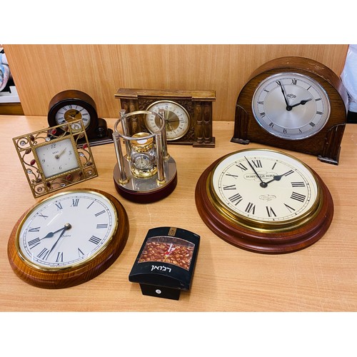 83 - Selection of 8 mantle clocks, all untested