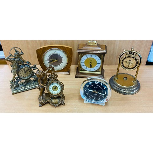 79 - Selection of various clocks to include mantle etc, all untested