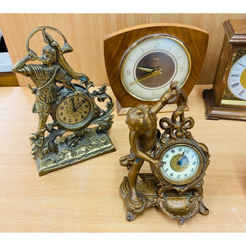 79 - Selection of various clocks to include mantle etc, all untested