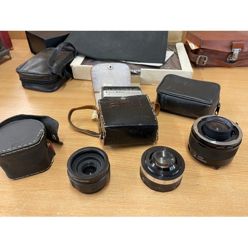 16 - Selection various camera equipment, to include lens, all items untested