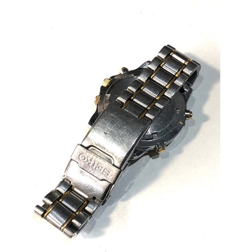 53 - Vintage Seiko quartz Sports 150 chronograph 7t32-6b9b non working order