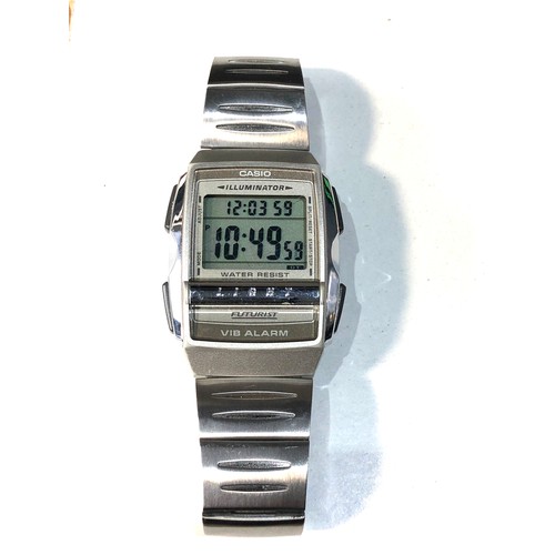 64 - Vintage 90s Casio A220 Futurist module 1922  mens digital quartz wristwatch in working order