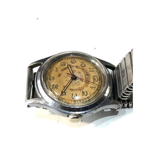 88 - Vintage military type Helvetia wristwatch the watch is ticking but no warranty given please see imag... 