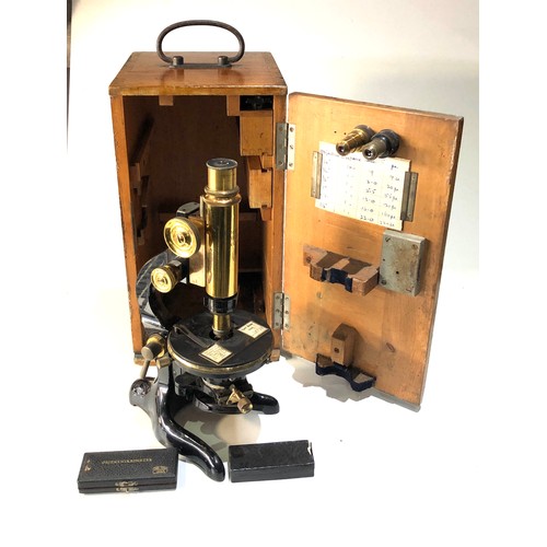 482 - Carl Zeiss Wetzlar microscope boxed