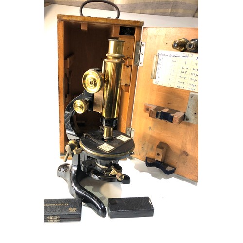 482 - Carl Zeiss Wetzlar microscope boxed