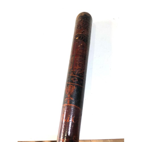 497 - Victorian Police truncheon stamped on end parker 233 holborn