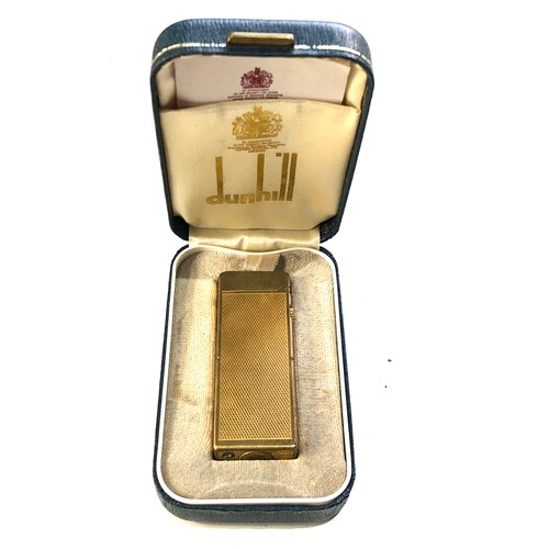 484 - Vintage boxed dunhill cigarette lighter worn condition